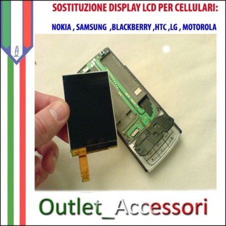 Sostituzione Riparazione Cambio Display LCD per Cellulari Nokia Samsung Htc Blackberry Lg Motorola