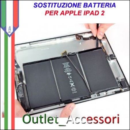 Sostituzione Riparazione Cambio Batteria per Apple ipad 2 Secondo Ipad2 seconda generazione