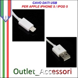 Cavo Usb Dati Lightning ad 8 Pin per Apple Iphone 5 Ipod