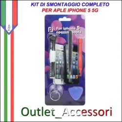 Kit Set Completo Di Smontaggio Apertura Tools per Apple Iphone 5 5g