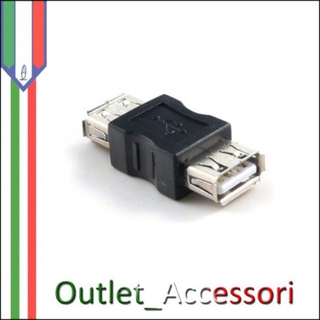 ADATTATORE USB A/A FEMMINA FEMMINA LINQ Pc Computer Desktop