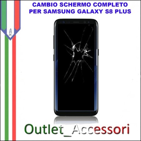 Sostituzione Display Samsung Galaxy S8 G950 Lcd Vetro Schermo Rotto Riparazione Cambio Assemblaggio G950F