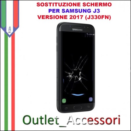 Cambio Sostituzione Display Rotto Samsung  J3 2017