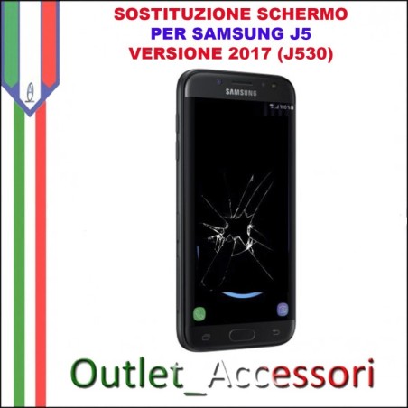 Sostituzione Display Rotto Samsung  J5 2017 J530 j530FN  Schermo Vetro Touch Lcd Assemblaggio