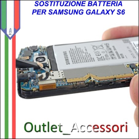 Cambio Sostituzione Batteria Pila Interna Samsung Galaxy S6 G920F Originale