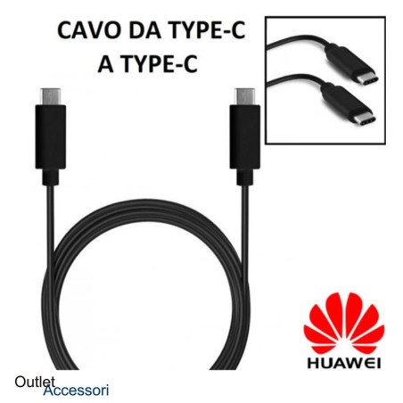 Cavo Cavetto Originale Huawei Type-C Dati Ricarica Veloce LX-1030 Nero