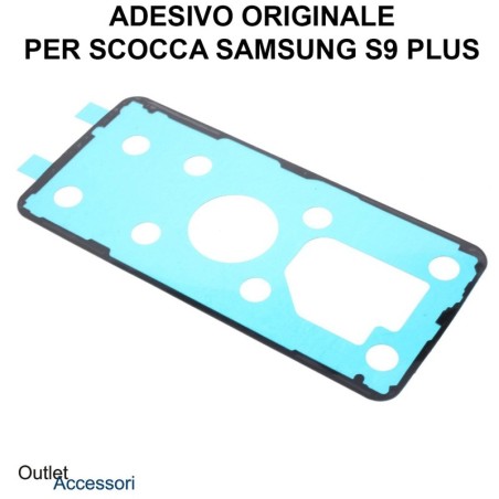 Biadesivo Adesivo Copribatteria Samsung GALAXY S9 PLUS G965 G965F Originale Back Cover