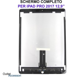 Schermo Display Apple Ipad PRO A1670 A1671 LCD Touch Vetro Ricambio Completo OEM Bianco