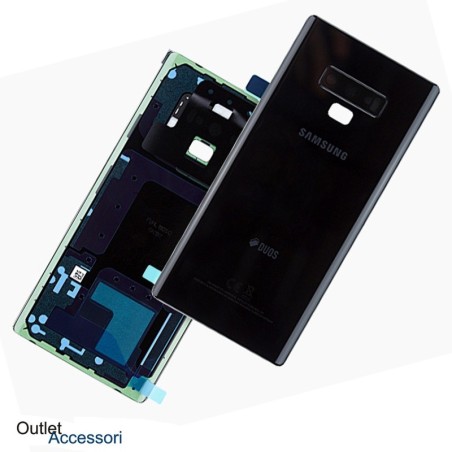 Scocca Copribatteria Vetro ORIGINALE Samsung NOTE 9 N960 N960F NERO GH82-16923A