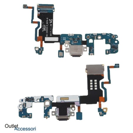 Flat Carica Ricarica Samsung Galaxy S9 G960 G960F Connettore Jack Microfono Originale