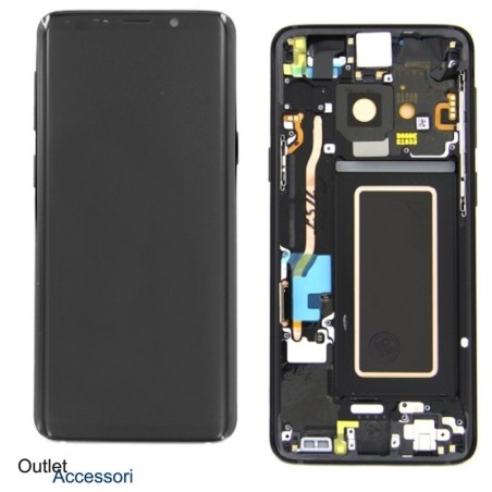 Display Schermo Originale Samsung Galaxy S9 PLUS G965 G965F Nero Black LCD Touch Vetro Service Pack GH97-21691A