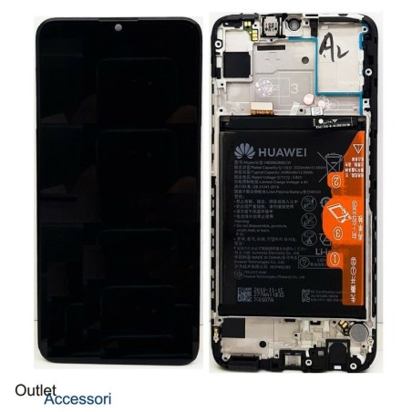 Display Schermo Originale Huawei P Smart 2019 Batteria POT LX1 Nero 02352JEY