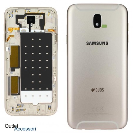 Scocca Copribatteria Cornice ORIGINALE Samsung J7 2017 J730 J730F GOLD ORO GH82-14448C