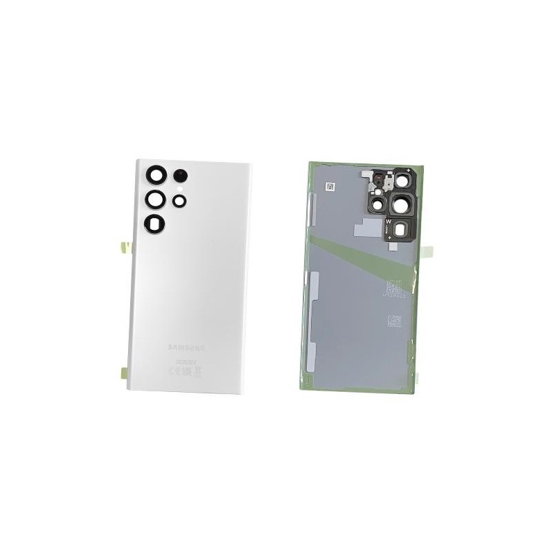 Scocca Copribatteria Vetro ORIGINALE Samsung Galaxy S22 ULTRA WHITE