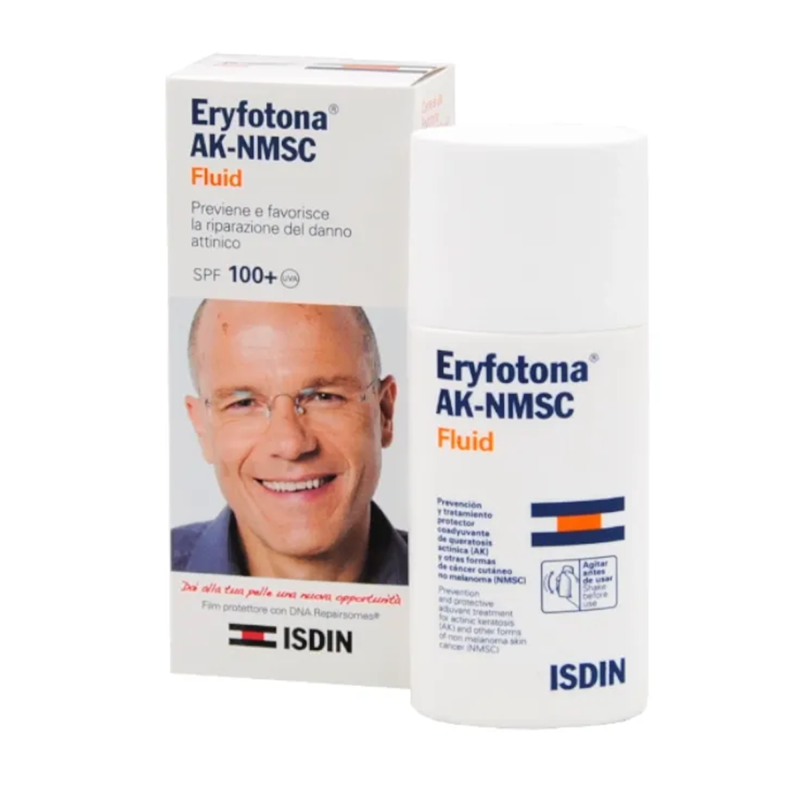 ISDIN Eryfotona AK-NMSC Fluid SPF 100+ - Previene e favorisce la riparazione del danno causato dal sole