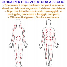 Spazzola per il corpo a secco con setole naturali