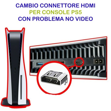 Cambio Connettore Porta HD HDMI Console Sony PS5