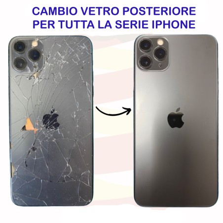 Cambio Vetro Posteriore Back Cover per Apple Iphone 13